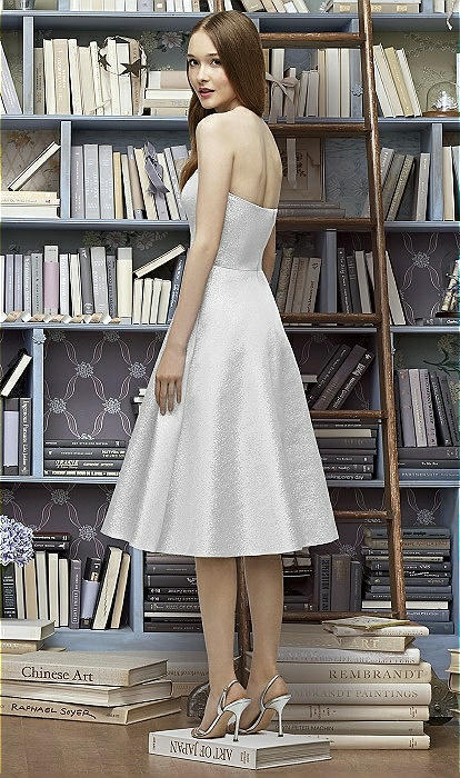 knee length dresses for ladies Lela Rose Metallic Jacquard Cocktail Dress, 2 main image 1