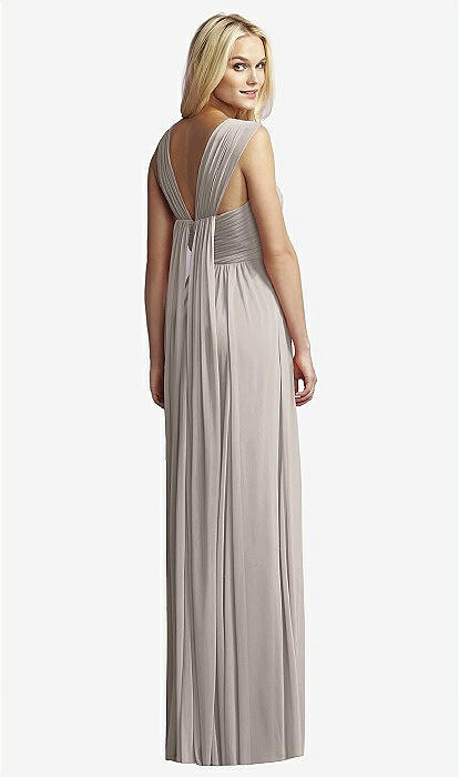 sachin and babi light blue dress Champagne Mother Of The Bride Dress With Sleeves Elegant Jewel A-Line main image 1