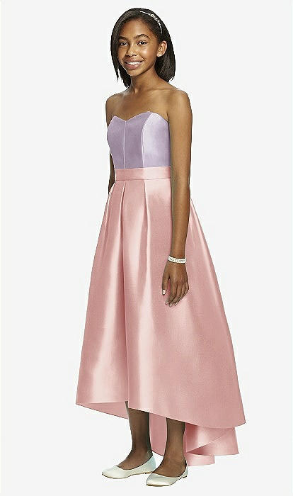 strapless open back dress PINK LACE SLIP MINI DRESS main image 0