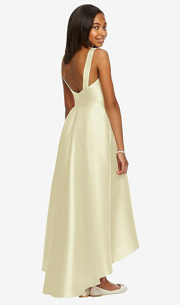 Back View - Butter Yellow Dessy Collection Junior Bridesmaid JR534