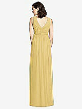 Rear View Thumbnail - Maize  Sleeveless Shirred Skirt Maternity Dress