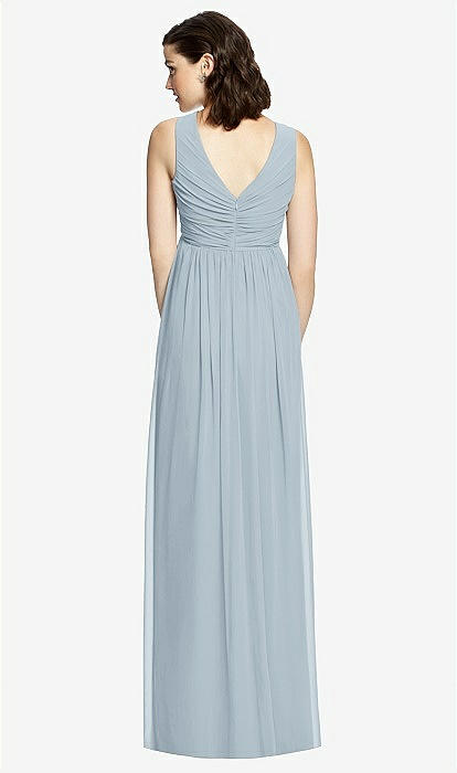 azazie maternity bridesmaid dresses Blue Strapless Floral Embroidered A-Line Midi Dress