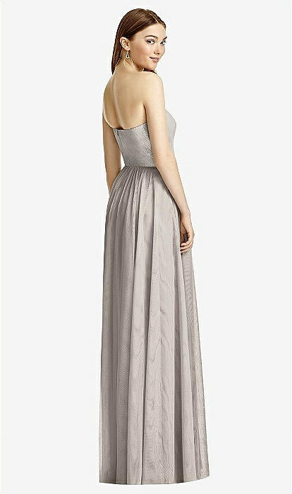 taupe bridesmaid dresses david's bridal Strapless Portobello Dress David's Bridal
