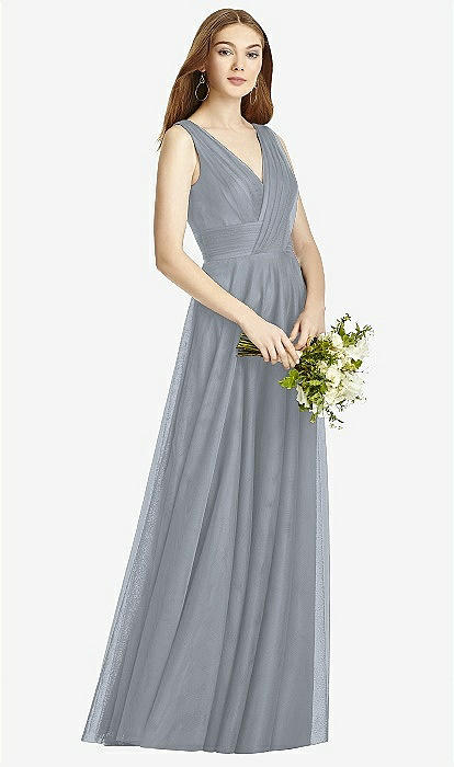platinum dresses bridesmaid Kennedy Blue Kristen Platinum Bridesmaid Dress