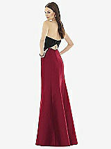 Rear View Thumbnail - Burgundy & Black Alfred Sung Style D728