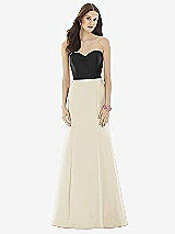 Front View Thumbnail - Champagne & Black Alfred Sung Style D728