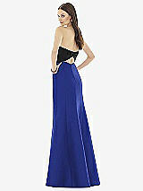 Rear View Thumbnail - Cobalt Blue & Black Alfred Sung Style D728