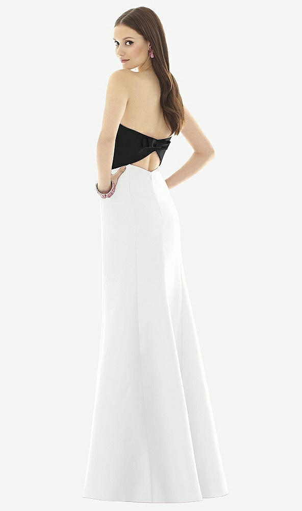 Back View - White & Black Alfred Sung Style D728