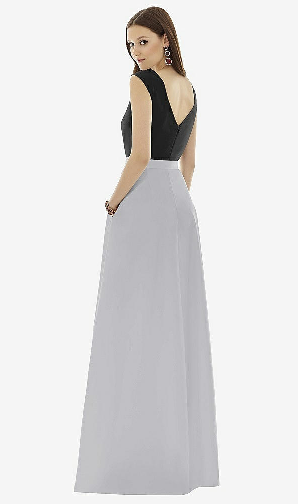 Back View - French Gray & Black Alfred Sung Style D729