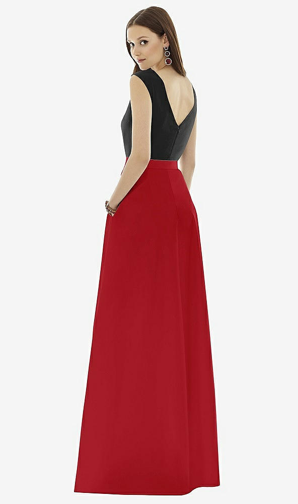 Back View - Garnet & Black Alfred Sung Style D729