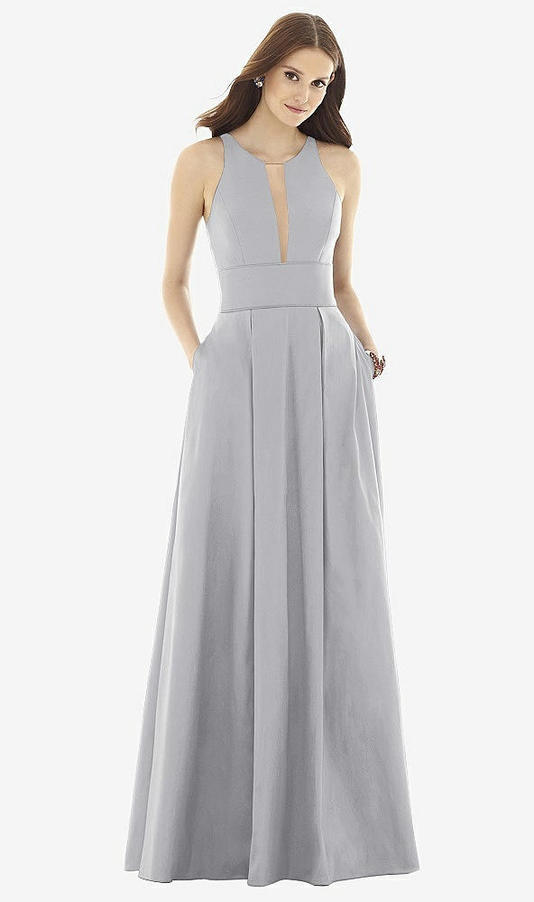 Alfred Sung Style D732 In French Gray & Light Nude | The Dessy Group