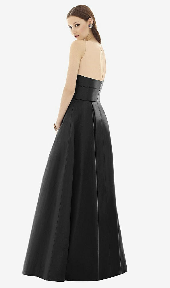 Back View - Black & Light Nude Alfred Sung Style D732