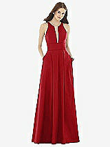 Front View Thumbnail - Garnet & Light Nude Alfred Sung Style D732