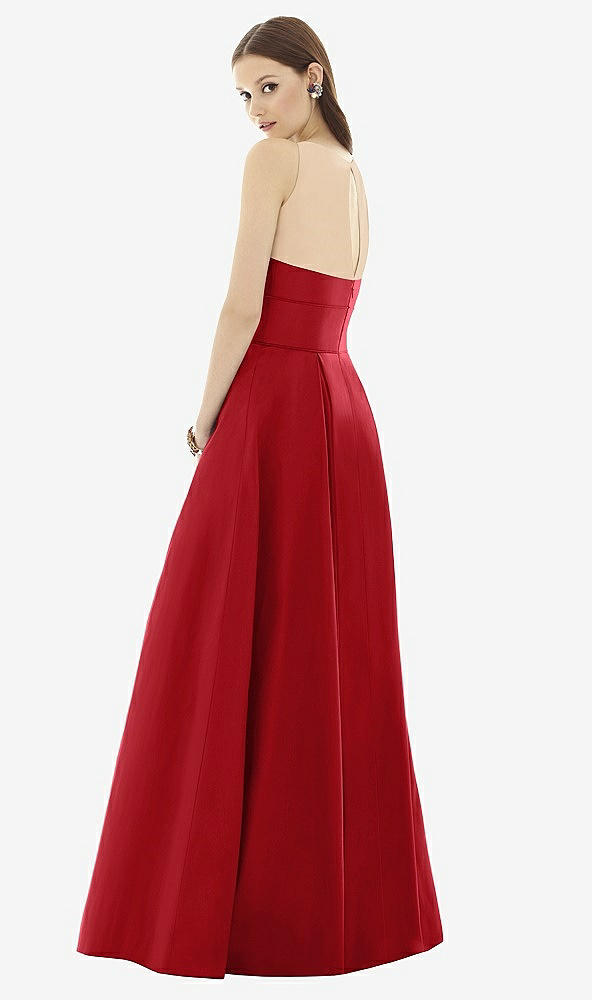 Back View - Garnet & Light Nude Alfred Sung Style D732