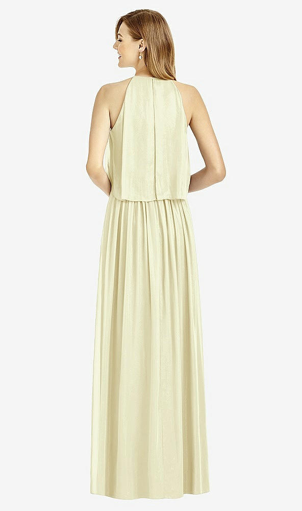 Back View - Butter Yellow After Six Bridesmaid Dress 6753