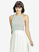 Front View Thumbnail - Coastal & Oyster Dessy Collection Bridesmaid Top T2974