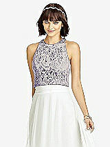 Front View Thumbnail - Regalia - PANTONE Ultra Violet & Oyster Dessy Collection Bridesmaid Top T2974