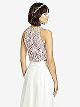 Rear View Thumbnail - Claret & Oyster Dessy Collection Bridesmaid Top T2974