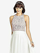 Front View Thumbnail - Dusty Rose & Oyster Dessy Collection Bridesmaid Top T2974