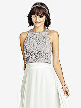Front View Thumbnail - Lavender & Oyster Dessy Collection Bridesmaid Top T2974