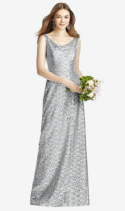 silver glitter bridesmaid dresses Sweetheart Glitter Mesh Rhinestone Column Dress missy / 8 / silver main image 0
