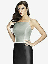 Front View Thumbnail - Willow Green Dessy Bridesmaid Top T2979