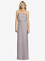Front View Thumbnail - Cashmere Gray Full Length Lux Chiffon Blouson Bodice
