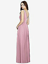 Rear View Thumbnail - Dusty Pink Bella Bridesmaids Dress BB103
