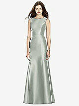 Rear View Thumbnail - Willow Green Bella Bridesmaids Dress BB106