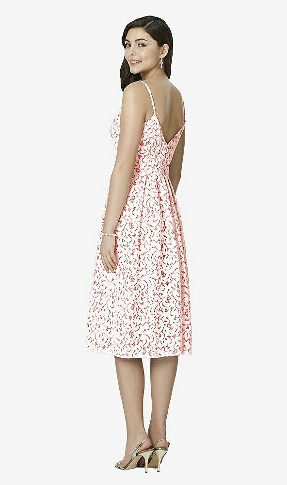 Back View - Perfect Coral & Blush Studio Design Bridesmaid Dresses 4522