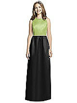 Front View Thumbnail - Black & Mojito Dessy Collection Junior Bridesmaid Dress JR536