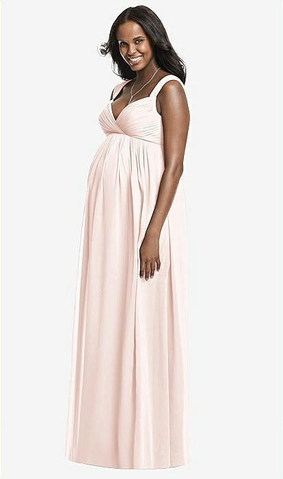 Dessy Collection Maternity Bridesmaid Dress M433 In Blush | The Dessy Group