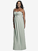 Front View Thumbnail - Willow Green Dessy Collection Maternity Bridesmaid Dress M434