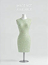 Rear View Thumbnail - Vintage Primrose Sage V-Neck Blouson Bodice Chiffon Maxi Dress