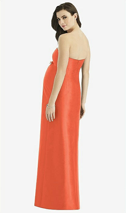 strapless open back dress Nursing & Maternity Dress - Lucy - Burnt Orange