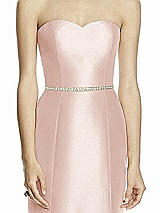 Front View Thumbnail - Blush Beaded Sash for Style D742