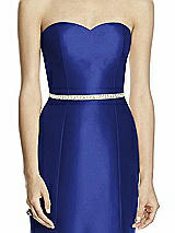 Front View Thumbnail - Cobalt Blue Beaded Sash for Style D742