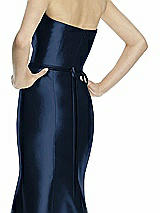 Rear View Thumbnail - Midnight Navy Beaded Sash for Style D742