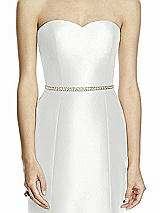 Front View Thumbnail - White Beaded Sash for Style D742