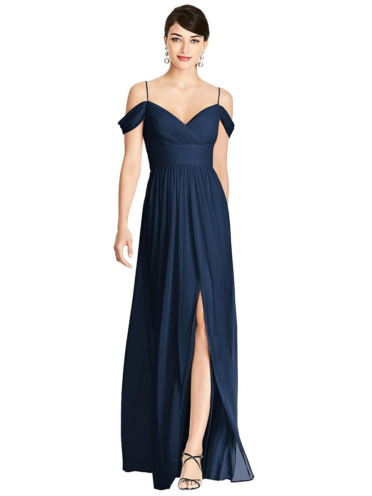 Alfred Sung Bridesmaid Dress D743 In Midnight Navy | The Dessy Group