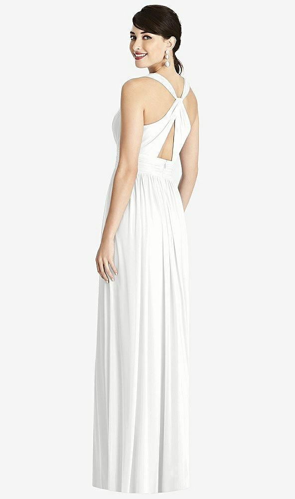 Back View - White Alfred Sung Bridesmaid Dress D744