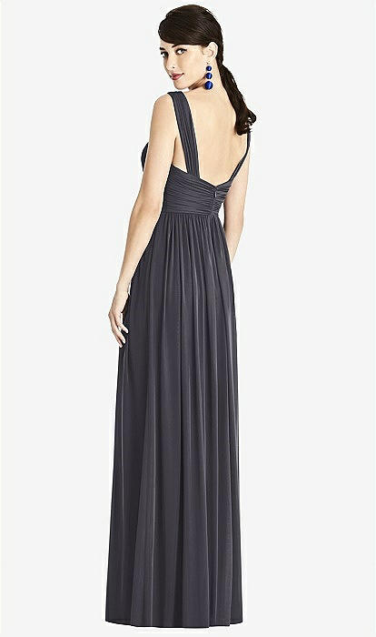 Alfred Sung Style D745 In Onyx & Light Nude | The Dessy Group