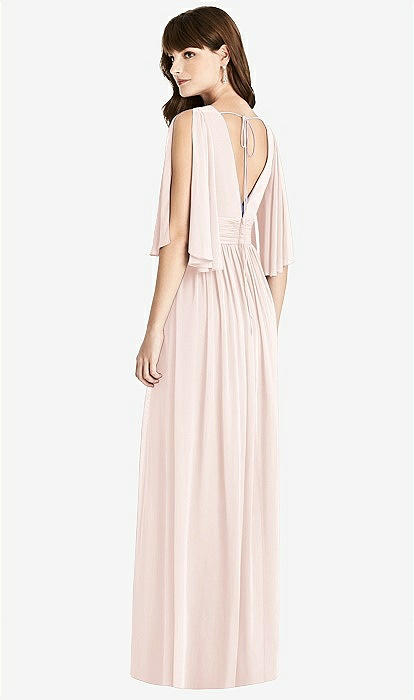 white christmas dresses Safiya Jacquard Chiffon Long Sleeve Maxi Dress (Archive Sale) main image 0