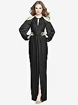 Front View Thumbnail - Black Dessy Bridesmaid Dress 3018