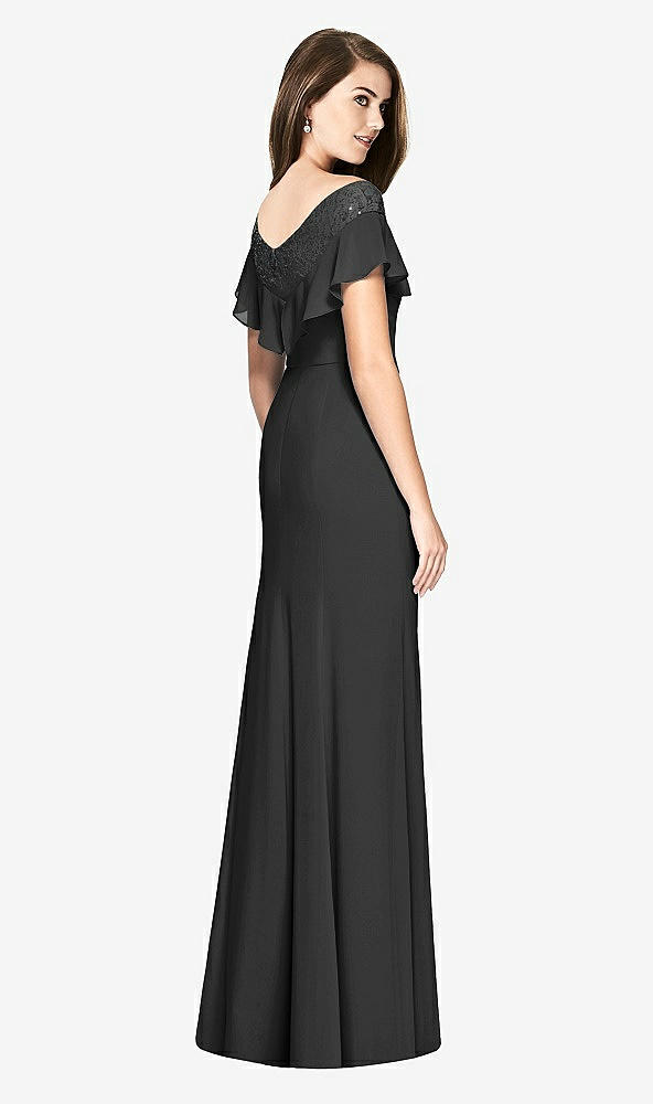 Back View - Black Bella Bridesmaids Dress BB120