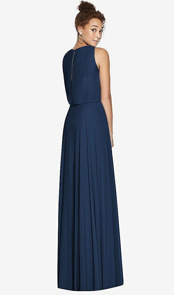 Back View - Midnight Navy Dessy Bridesmaid Dress 3006