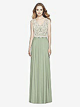 Front View Thumbnail - Sage & Ivory After Six Bridesmaid Dress 6773
