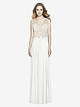 Front View Thumbnail - White & Ivory After Six Bridesmaid Dress 6773