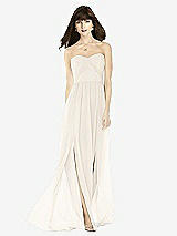 Front View Thumbnail - Ivory Sweeheart Chiffon Natural Waist Dress