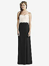 Front View Thumbnail - Black & Ivory Social Bridesmaids Dress 8191